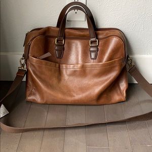 Fossil Leather Computer/Messenger Bag